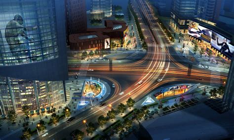 宜昌发展大道规划3dmax 模型下载-光辉城市