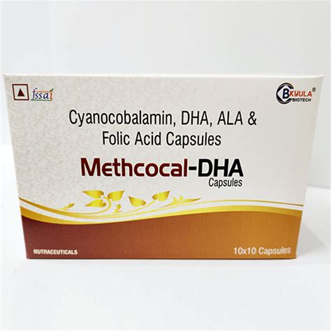 Methcocal DHA - Cyanocobalamin, DHA, ALA & Folic Acid Capsules - Bkyula ...