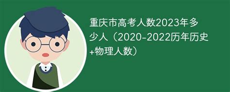 2023年重庆高考人数多少人 附历年重庆高考人数统计