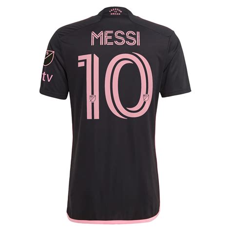 adidas Men's Inter Miami CF Lionel Messi Away Jersey W/ MLS + Apple TV ...