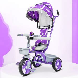 TONDU Tricycle with Parental Control, Cushion seat and Safety Guardrail ...