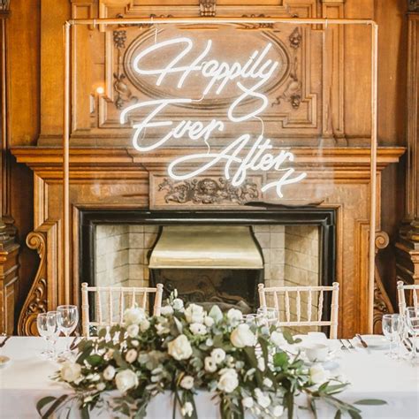 Buy HEVMEVENI Happily Ever After Neon Light Sign, Flex Led Text Neon ...