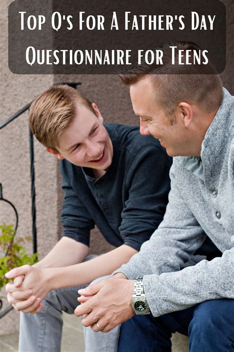 55 Father's Day Questionnaire for Teens Top Prompts - momma teen