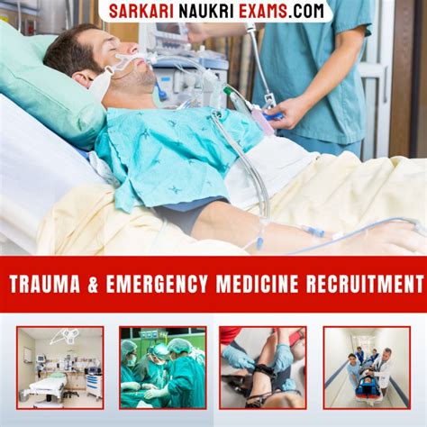Trauma & Emergency Medicine Recruitment | Govt Jobs Trauma & Emergency ...