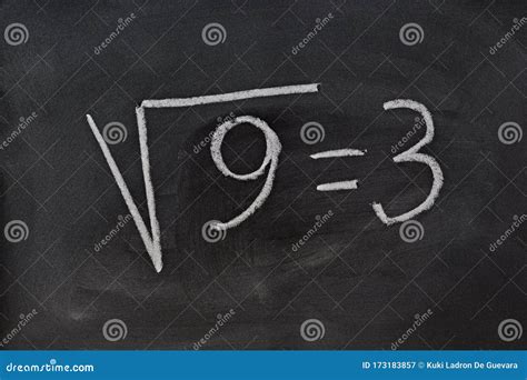 Square Root Written on a Blackboard Stock Image - Image of abstract ...
