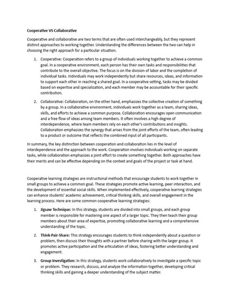 Co-operative Learning Structures 的图像结果