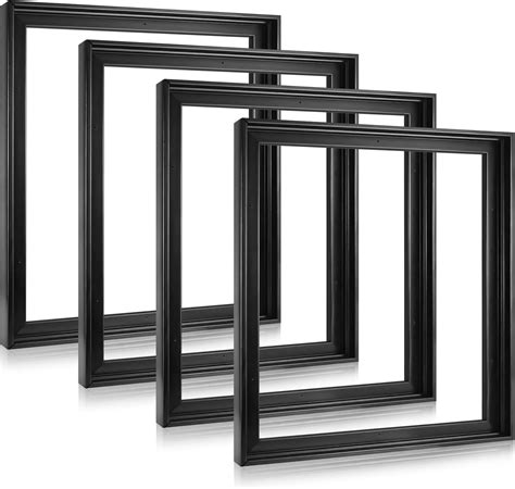 Amazon.com - Soaoo 4 Pcs Canvas Floater Frames 12'' x 16'' Black ...