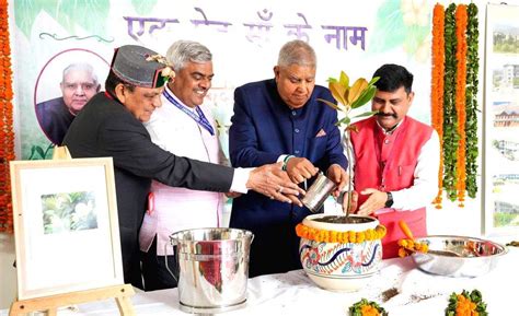 Jagdeep Dhankhar Plants Sapling