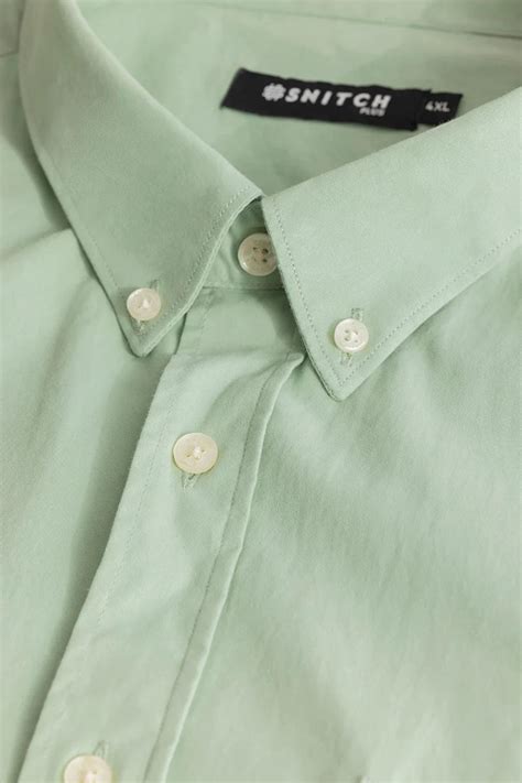 Buy Men's Downtown Mint Oxford Plus Size Shirt Online | Snitch – SNITCH