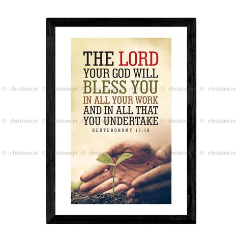 Deuteronomy 15:10 Wall Art - The Lord Your God Will Bless You, Embrace ...