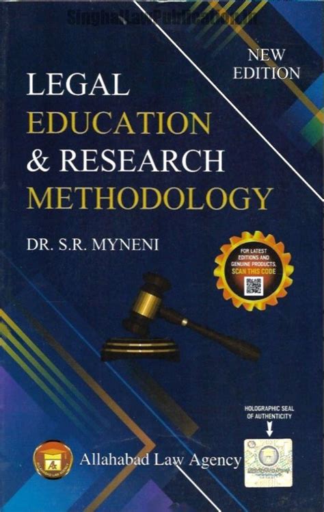Legal Education & Research Methodology by Dr. SR Myneni [8th Edition ...