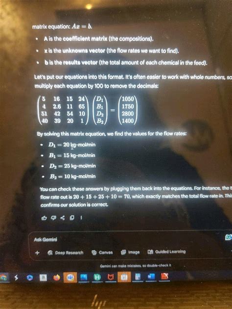 Image result for Matrix Equation Example