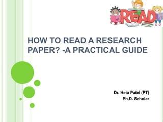 Image result for How to Read Research Paper