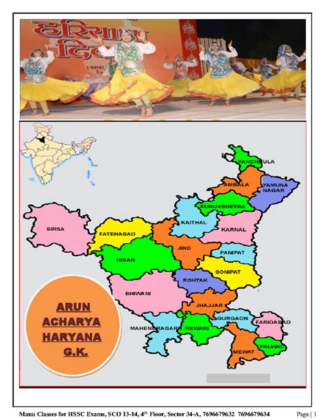 Haryana GK Overview and Historical Insights - ARUN Course Notes - Studocu