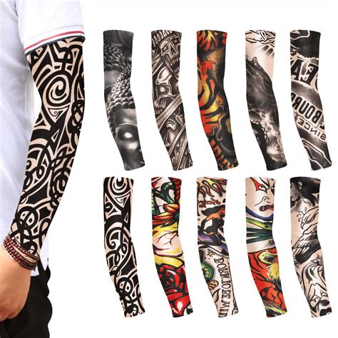 Tattoo Arm Sleeves 10PCS UV Sun Protection | Inspire Uplift