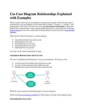 Module 3.1- Introduction to UML diagrams – Use case diagrams, Class ...