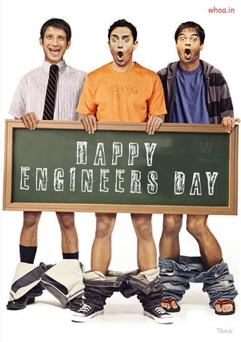 Happy Engineers Day Funny 3 Idiot Greetings Quote