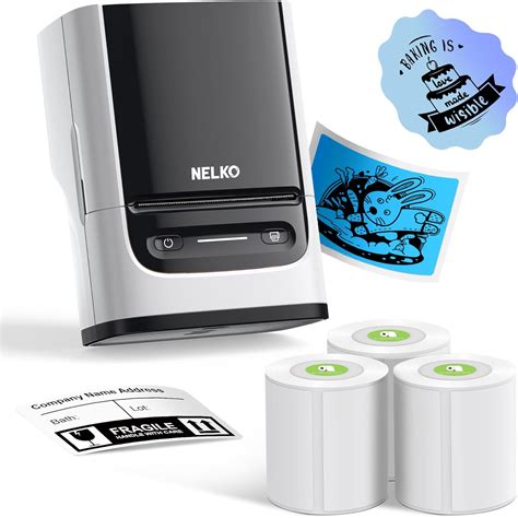 Nelko Label Maker Machine with Tape, PM220 Bluetooth India | Ubuy