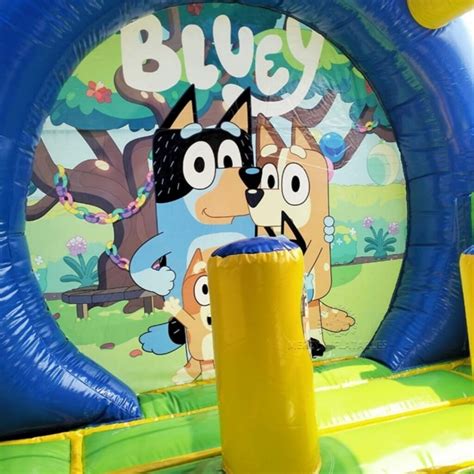 Cartoon Bluey Bounce House Bluey Slide Combo Jumping Castle Inflatable ...
