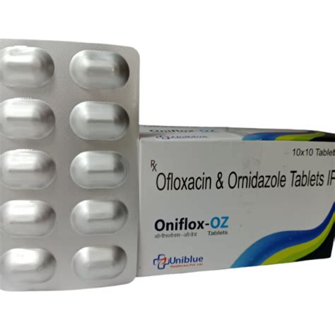 Oniflox OZ - Ofloxacin & Ornidazole Tablets IF - Uniblue Healthcare ...