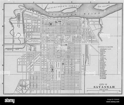 Vintage map of georgia Black and White Stock Photos & Images - Alamy