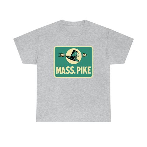 Mass Pike T-shirt Road Sign Massachusetts Turnpike Route 90 Car Travel ...