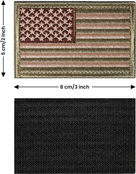 Buy 2 Pieces Tactical USA Flag Patch American Flag US United States of ...