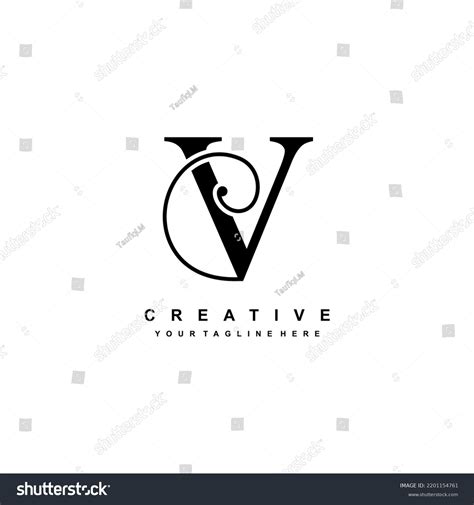 Black Letter V Logos