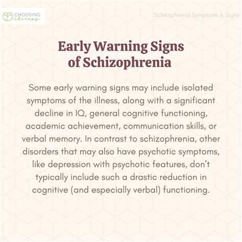 What Are the Symptoms & Signs of Schizophrenia?
