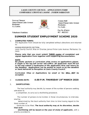 application comhairle chontae laoise - foirm iarratais Doc Template ...