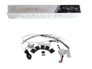 10 Pcs RGB Ambient LED Light Kit for Car Interior – App & Button ...