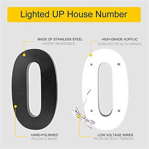 Image result for Lighted House Numbers LED