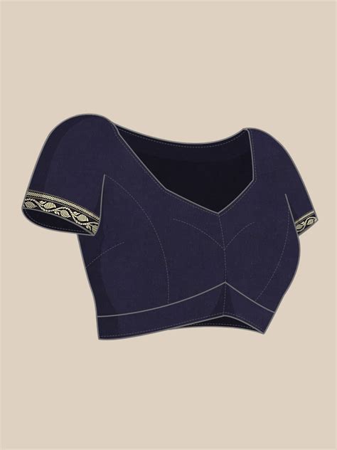 OTBT5646 Chhabra 555 Navy Blue Resham & Thread Woven Banarasi Silk Saree