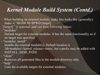Image result for Types of Linux Kernel Modules