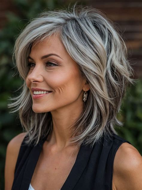 87 Chic Medium-Length Layered Haircuts: Shoulder-Length Styles & Face ...