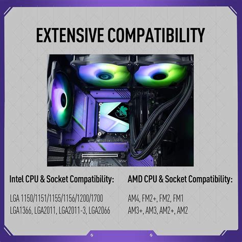 Buy MSI MAG CoreLiquid C240 EVA e-Project - AIO RGB CPU Liquid Cooler ...