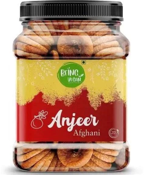 BEING VEGAN Afghani Anjeer 500 grams Pack | Dried Figs | High in ...
