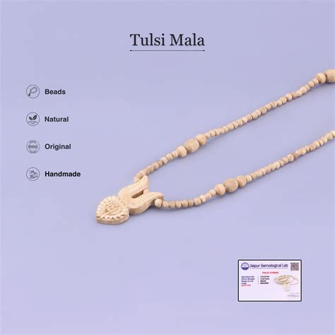 Buy Tulsi Kanthi Mala with Shri Radha Tilak Handmade Pendant ...