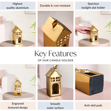 Shimmerhaus Gold Candle Holder Online - Premium Candle Holder | Nestasia