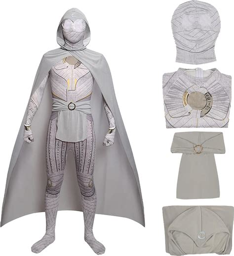 Buy Superhero Costume Jumpsuit +Cloak + belt + headgear Set,Halloween ...