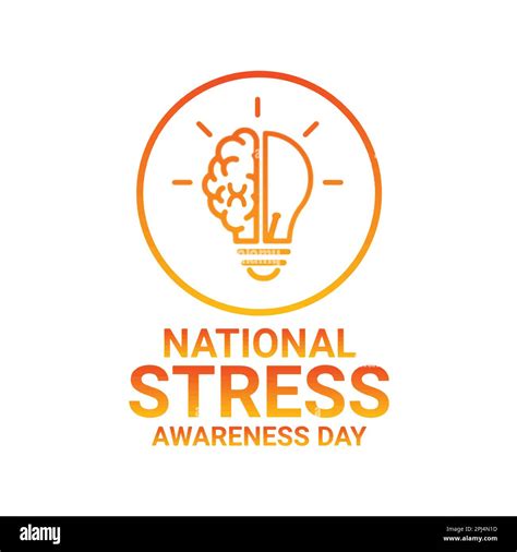 Stress Awareness Day Logo National Stress Awareness Day Infographics