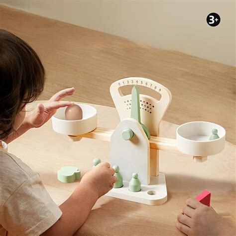 Wooden Balance Scale Toy – Educational Science Experiment Toy for Pres ...