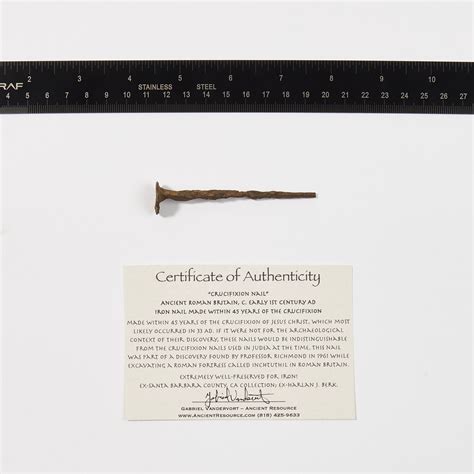 Ancient Roman "Crucifixion Spike" type nail, c. early 1st century AD ...