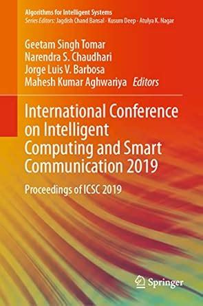 Buy International Conference on Intelligent Computing and Smart ...