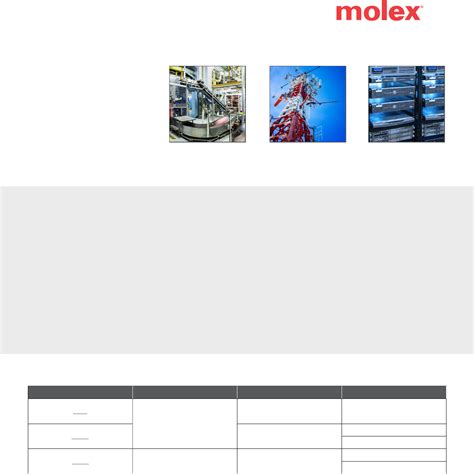 Bus Bar Connector Brochure Datasheet by Molex | Digi-Key Electronics