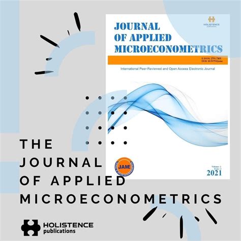 Journal of Applied Microeconometrics JAME on LinkedIn: #journals # ...