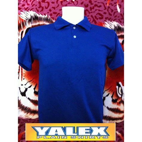 Yalex Plain Royal Blue Polo Shirt with Collar | Lazada PH