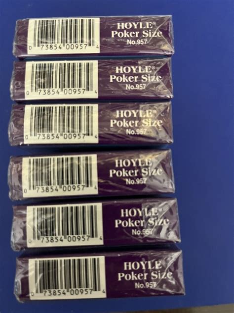 36 Decks Vintage Hoyle Playing Cards Sealed New Old Stock Poker Size US ...