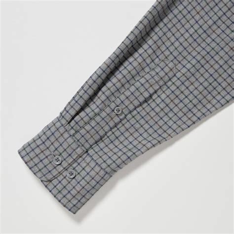 Uniqlo Flannel Regular Fit Checked Shirt Button Down Collar Outlet Sale ...
