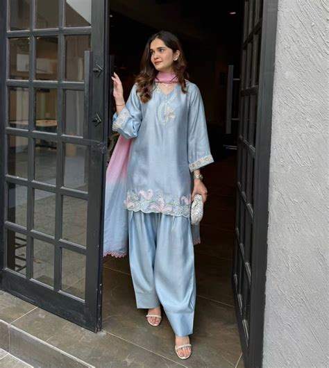 Designer Party Wear Top with Farshi Salwar & Dupatta Set – Ethenora